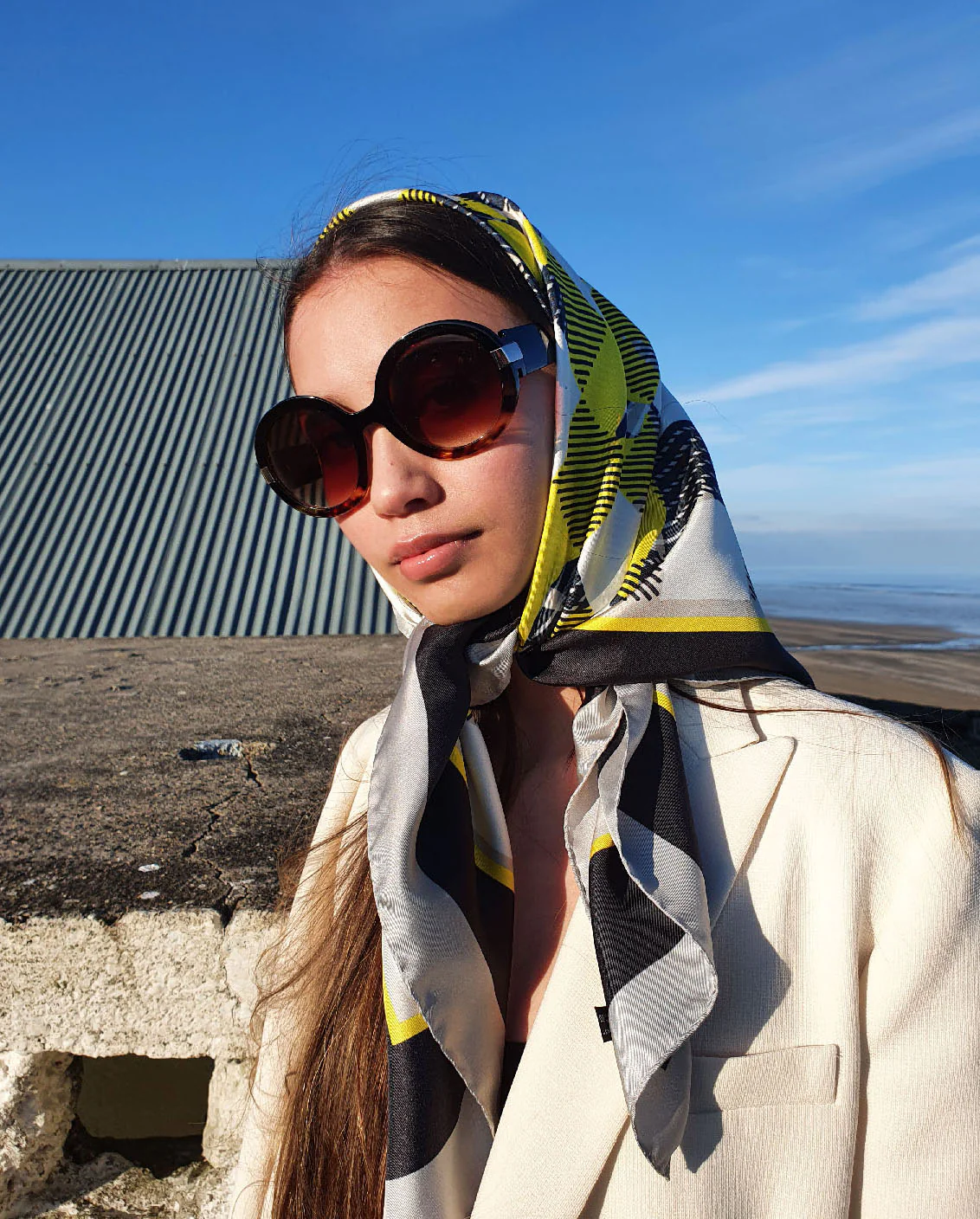 A host of Golden Daffodils- Statement scarf - Image 3