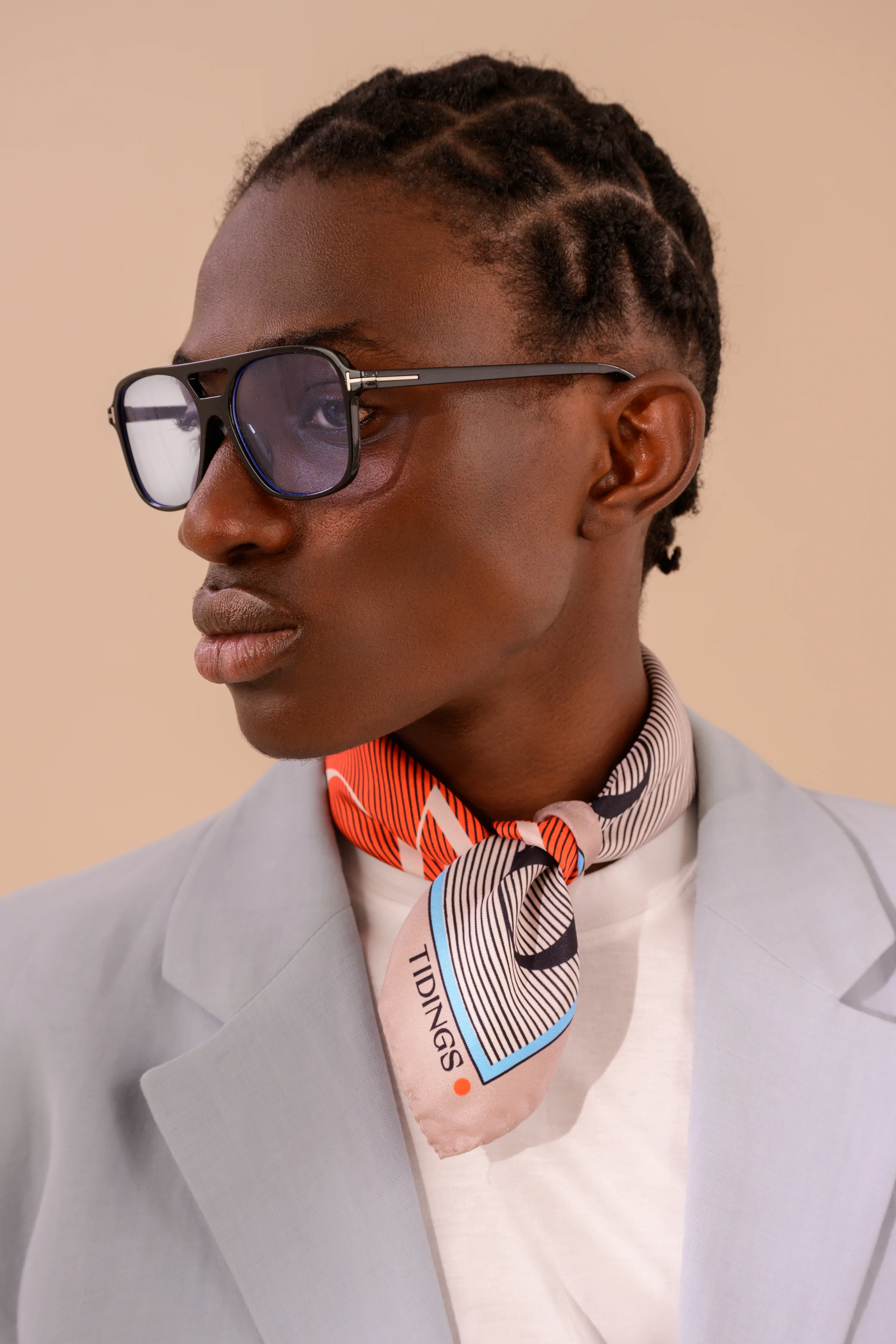 WORK HARD, PLAY HARD SILK POCKETSQUARE/ NECKERCHIEF - Image 3