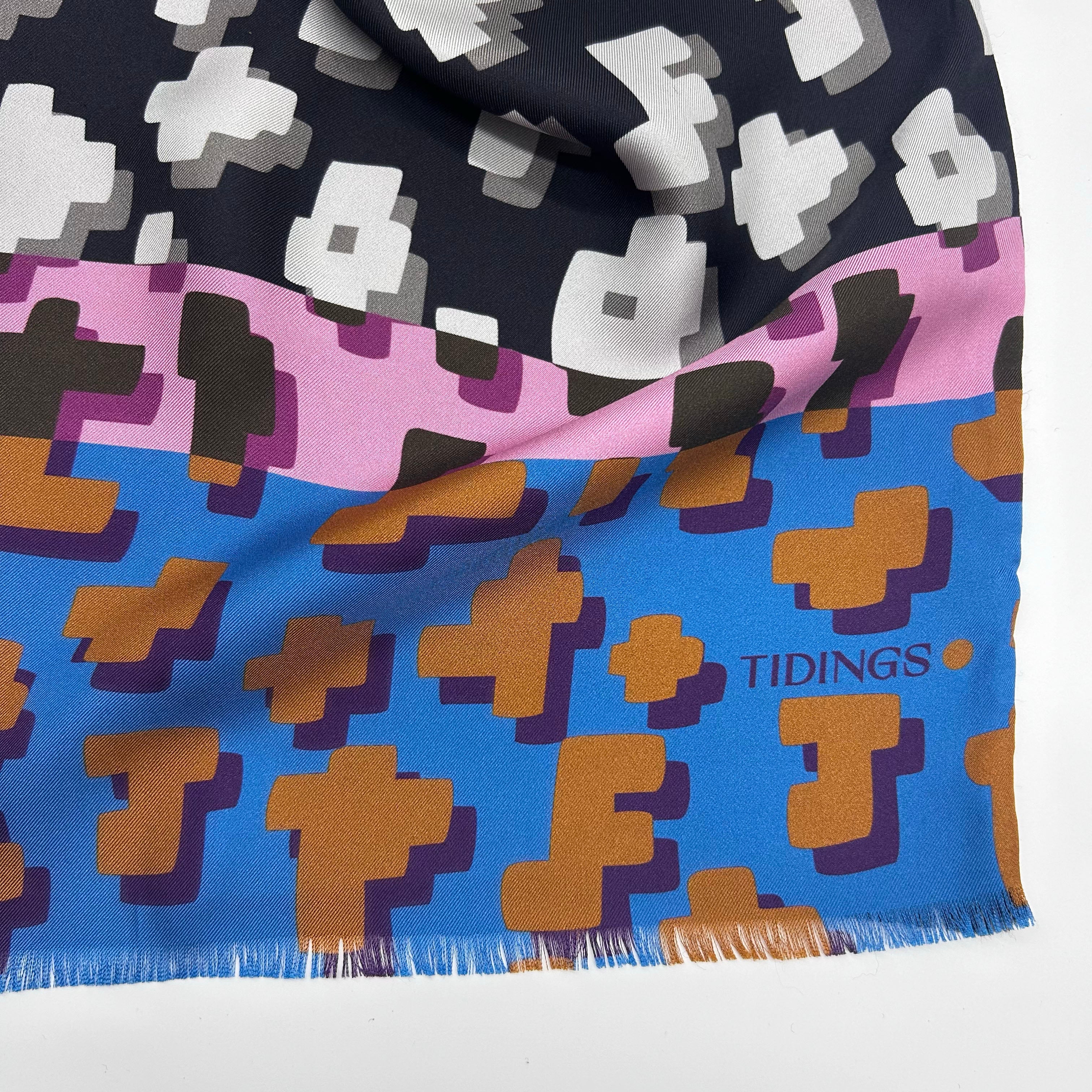 MODERNE MONO- DOUBLE SIDED SILK/WOOL SCARF - Image 4