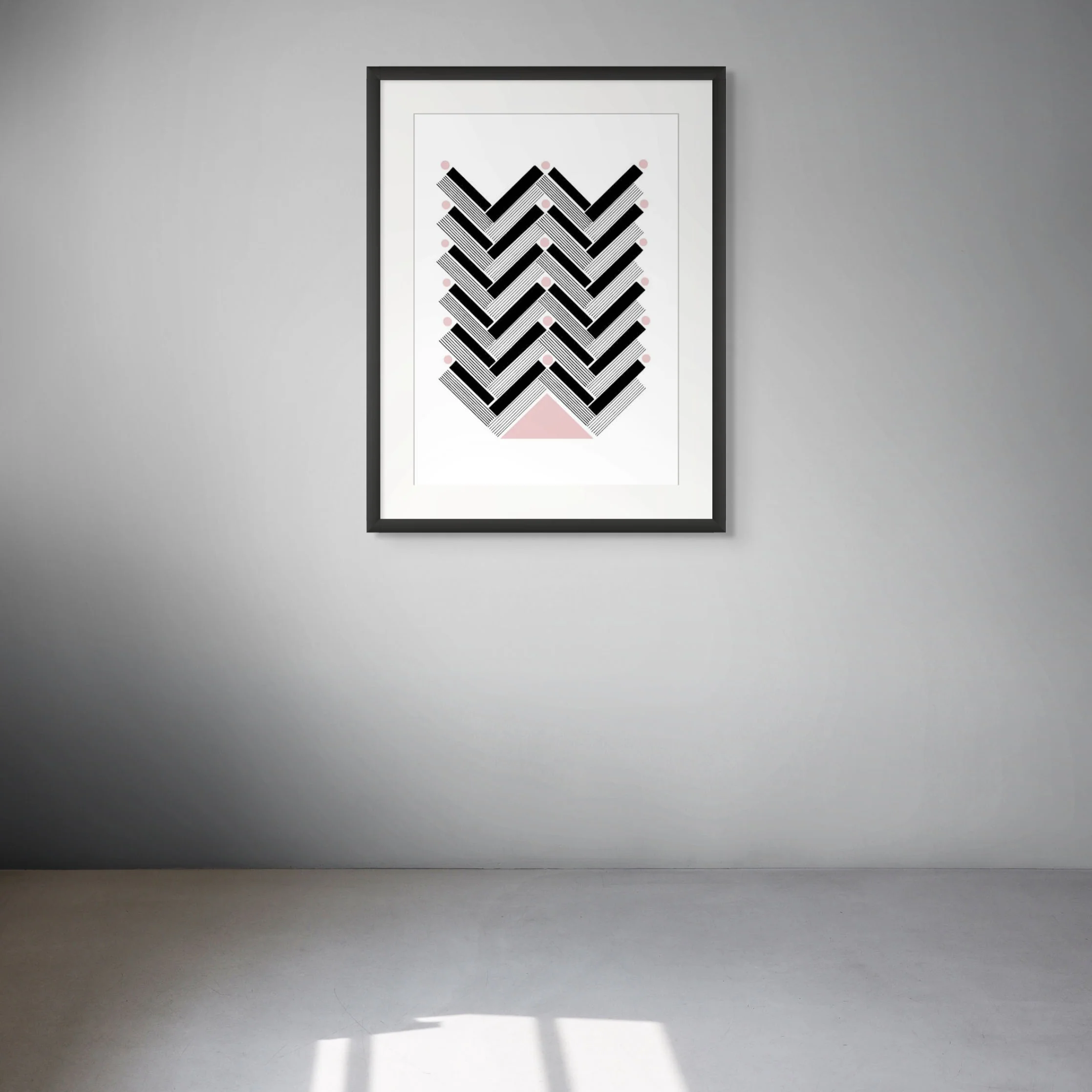 "LINEAR HERRINGBONE"- GICLEE PRINT - Image 3