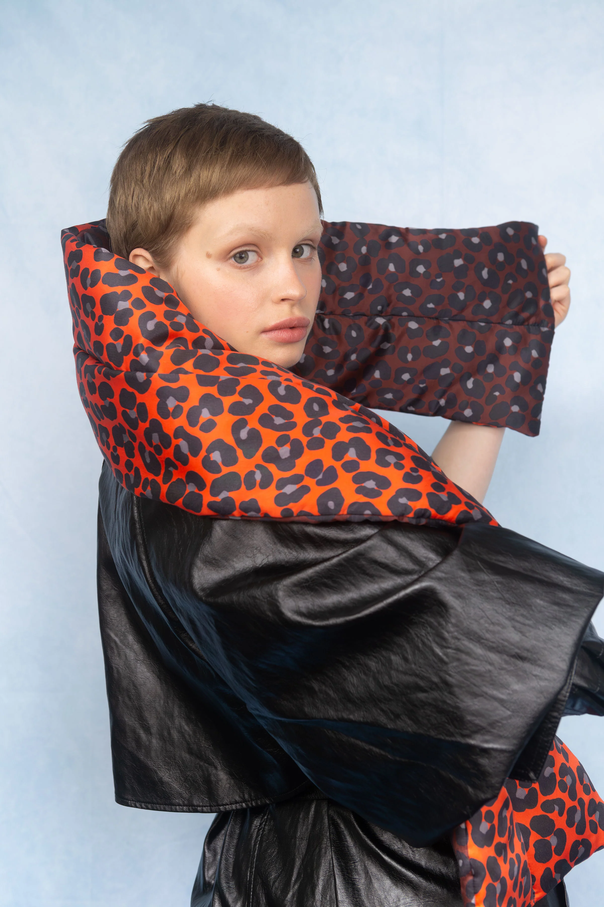 "SNOW LEOPARD"- PADDED SILK SNUG - Image 2