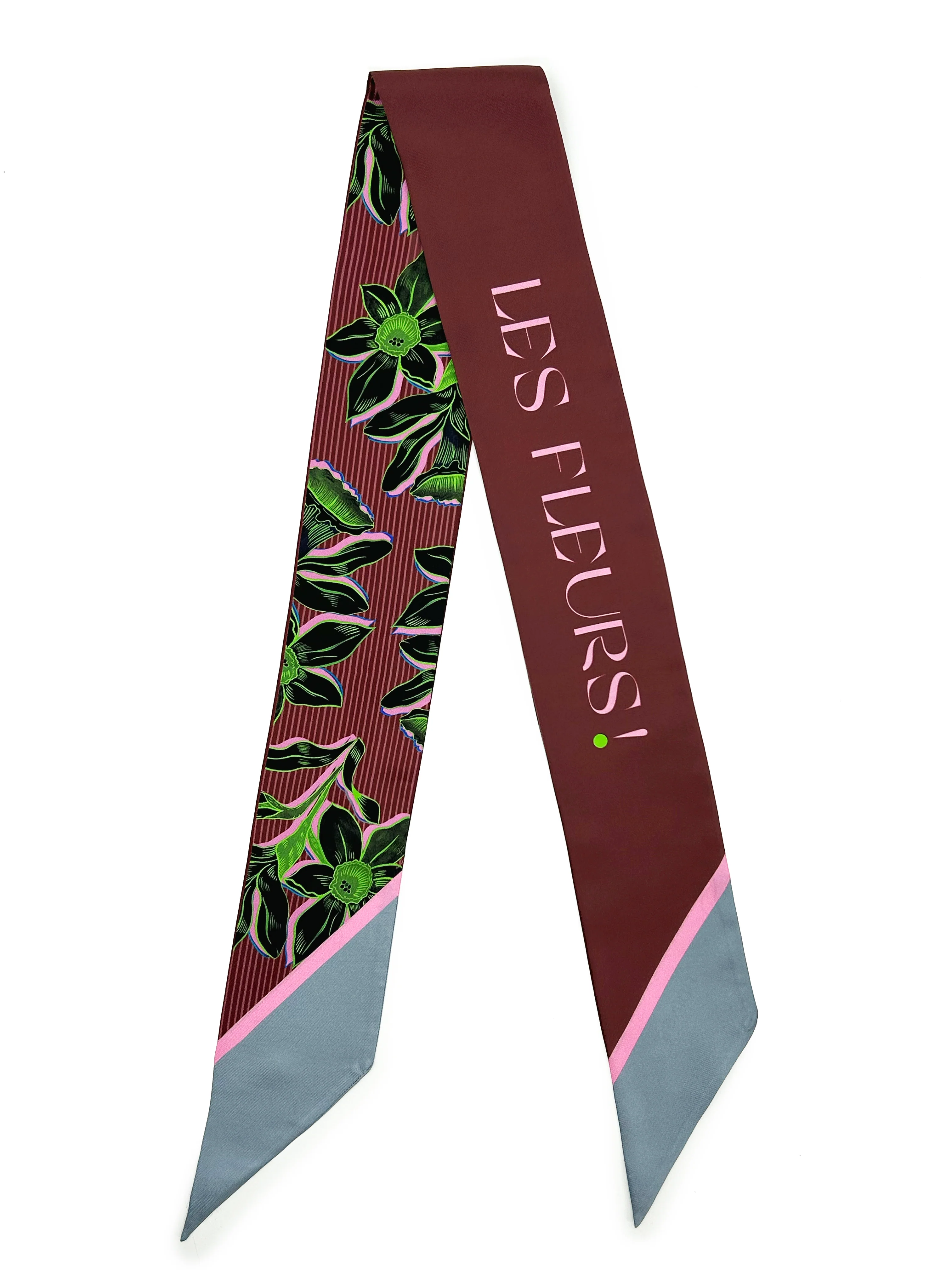 "LES FLEURS" SILK TWILLY SCARF