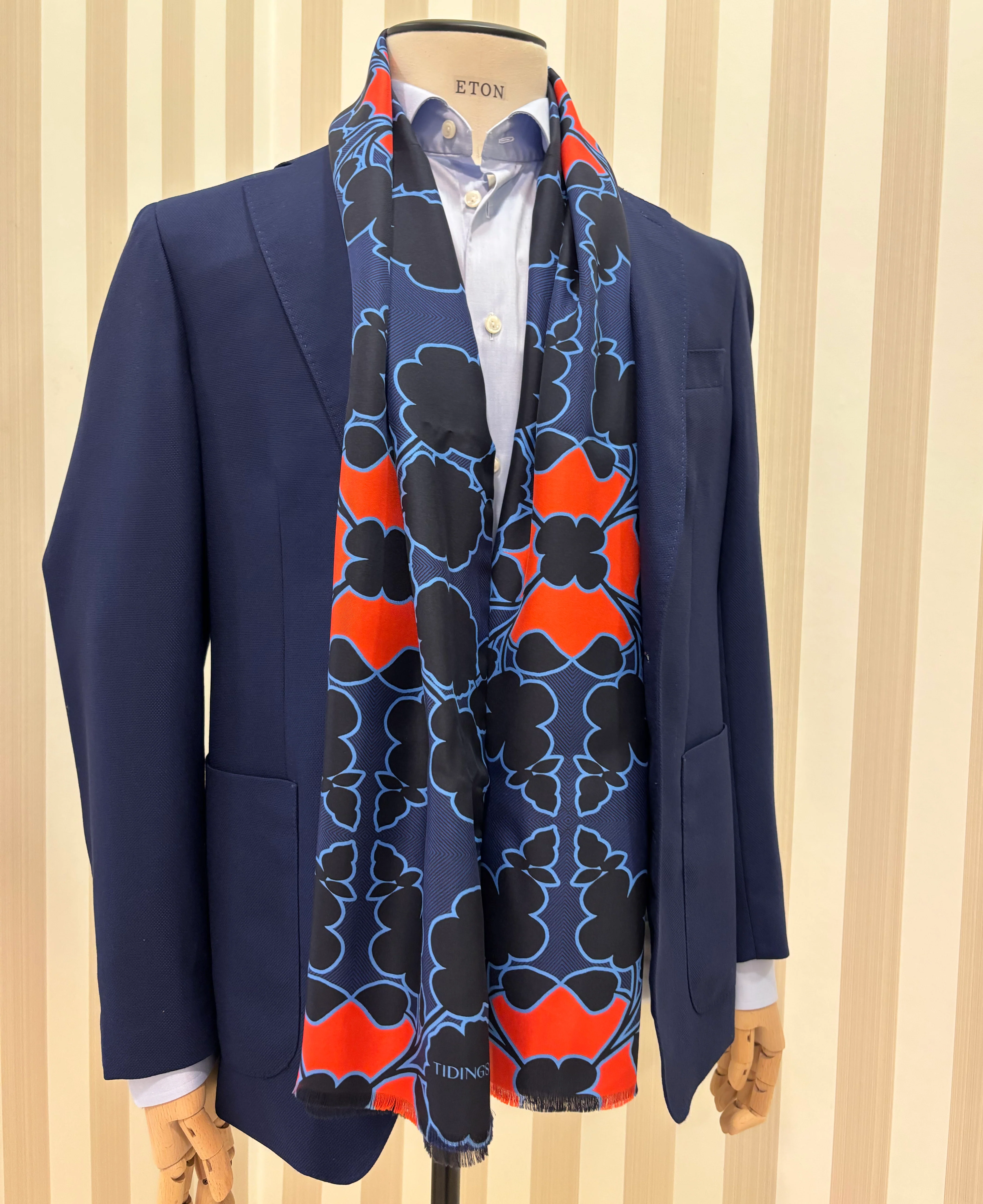 ALPINE MEADOW- DOUBLE SIDED SILK/WOOL SCARF - Image 5