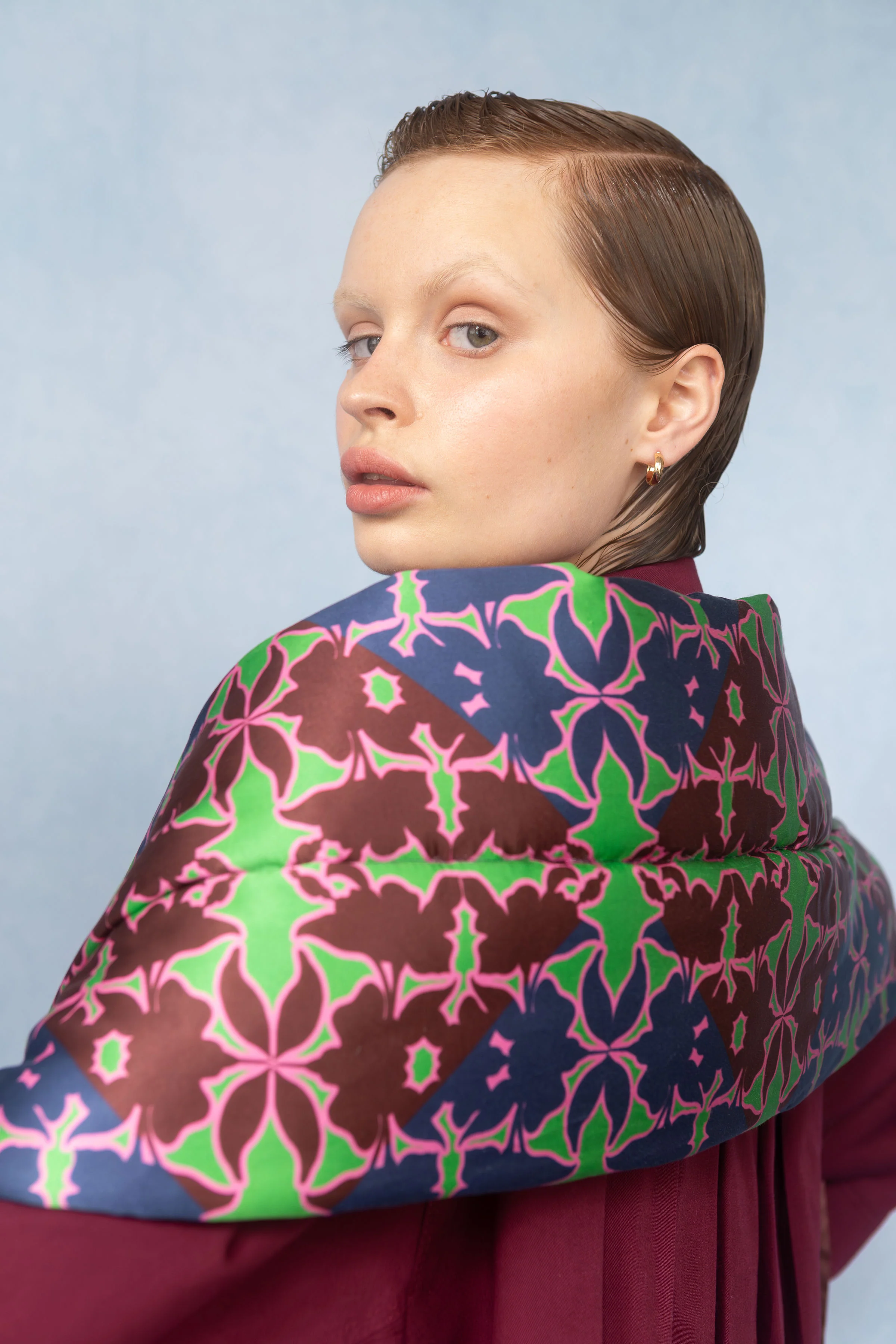 "NORTHERN LIGHTS"- PADDED SILK SNUG - Image 2